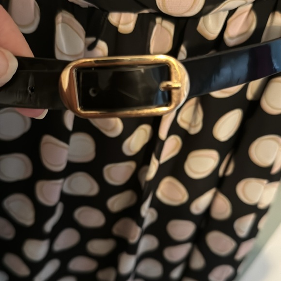 Connected Apparel. Sleeveless dress NWT. Polka dot. Belted. Zip in back. - Picture 4 of 5